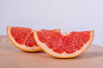 Fresh grapefruit slice