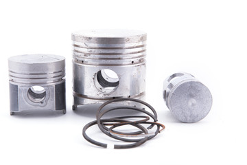 Piston engine isolated on a white background