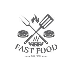 vector fast food emblem