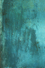 Metal rusty turquoise background - 165079125