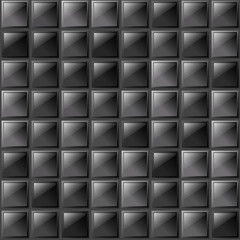 Checkers metal background of polished glass plates of different shades. Production, plant or factory.