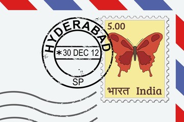 Hyderabad postage stamp