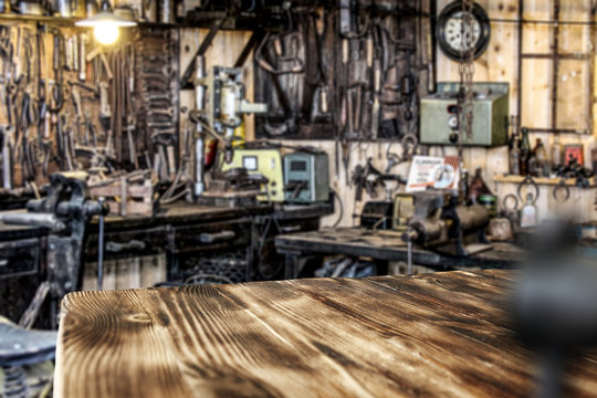 desk space and workshop 