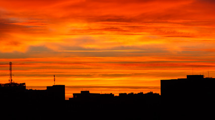 Fototapeta premium The urban sunrise