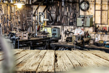 Fototapeta premium desk space and workshop 