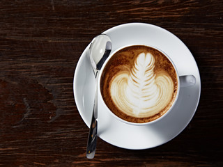 latte art heart