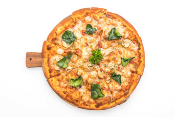 spicy shrimp (Tom Yum) pizza