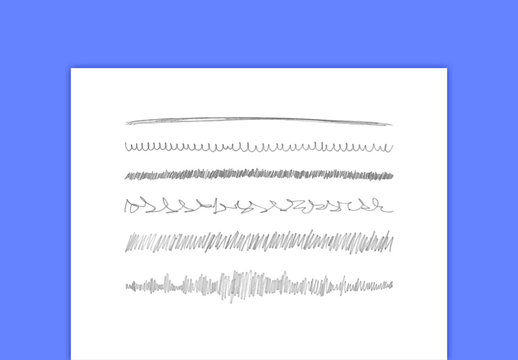 Pencil Brush Strokes