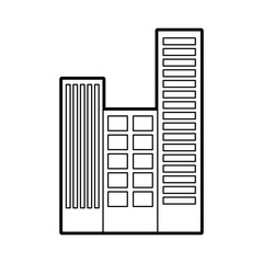 buildings cityscape scene icon vector illustration design