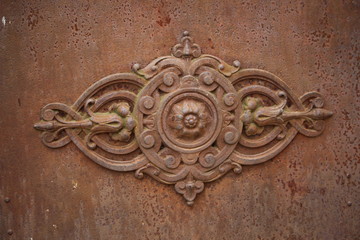décoration baroque métal