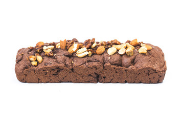 Chocolate cake cake, nuts cake