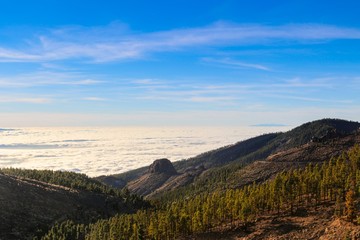 sea of clouds in tenerife