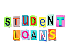 Student loans concept.
