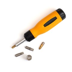 Hand tools for repair and installation: screwdriver with interchangeable tips