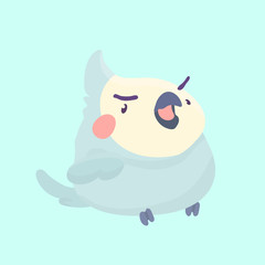Cute parrot bird cartoon.