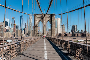 Brooklyn bridge and Manhattan  