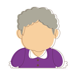 lovely grandmother old woman image cheerful