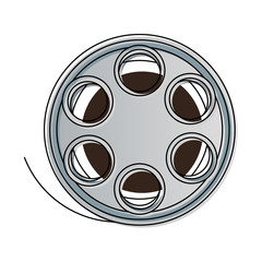 Fototapeta premium film stripe reel on movie cinema negative