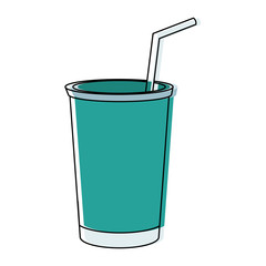 plastic cup soda cold beverage straw