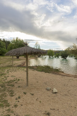 The Alloz reservoir in Lerate, Navarra, Spain