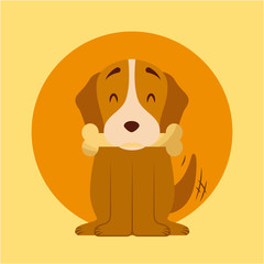 i love dog life icon vector illustration design graphic