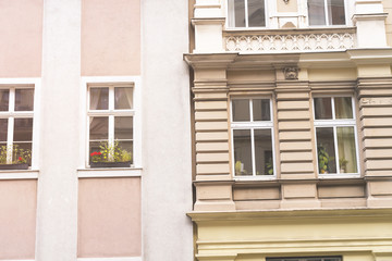 two kinds of houses in Berlin Kreuzberg