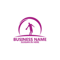 Throw Discs Logo Template Design