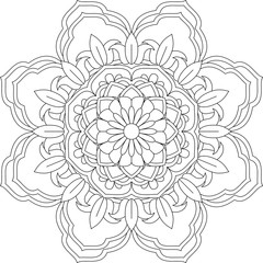 Beautiful ornate vintage vector mandala illustration