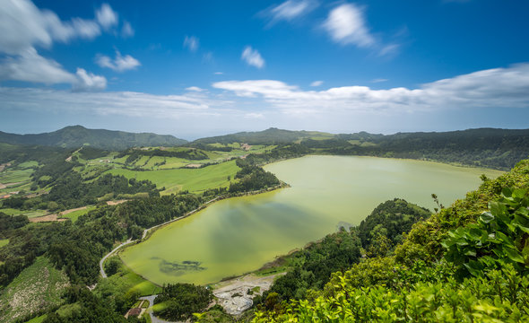 Furnas Lagoon In The Azores