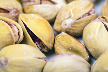 Pistachios nuts background