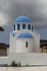 Kościół na wyspie kos - grecja - obrazy, fototapety, plakaty
