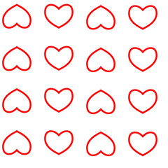 Seamless pattern with hearts. Background of hearts on Valentine Day. Good for textiles, interior design, for book design, website background.