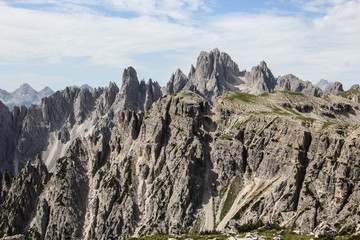 Dolomiten mit den Drei Zinnen in Südtirol