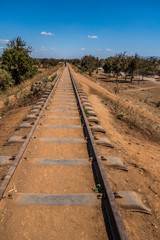 Obraz premium Abandoned rail way in Tanzania
