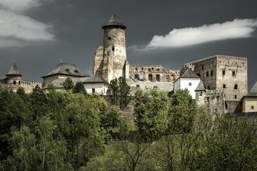 Fototapeta na wymiar The Lubovna castle, Slovakia