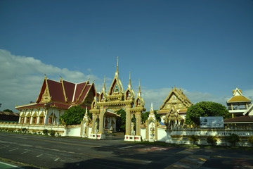 Fototapeta na wymiar Buddhistische Tempel in Nakhon Phanom Thailand