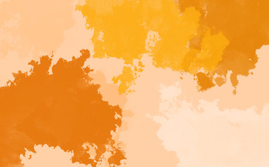 Abstract colorful water color,yellow and orange background.