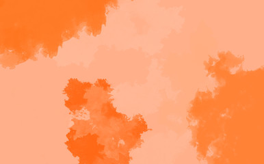 Abstract water color, orange background.