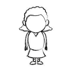 little girl child standing person character