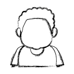 portrait little boy cartoon kid image