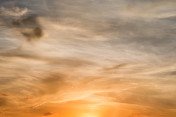 Beautiful dramatic sunset