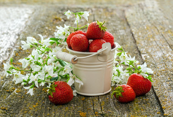 Fresh red strawberry