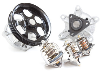 Naklejka premium water pump and thermostat