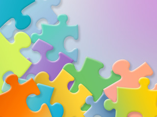 Obraz premium Abstract soft puzzle background 