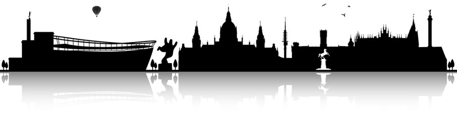 Hannover Niedersachsen Deutschland Stadt Skyline Silhouette Panorama  © pixelliebe