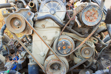 old car engine