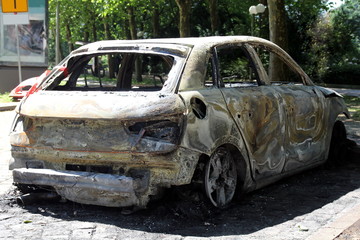 Torched Car
