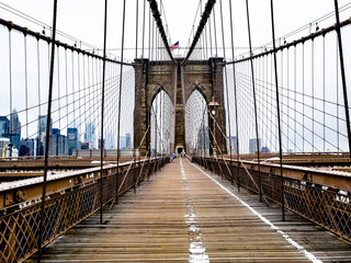 Walkway on the Brooklyn Bridge