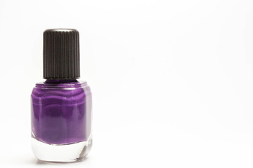 Vial of nail polish on a light background