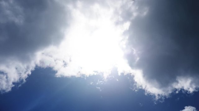 blue sky clouds time lapse